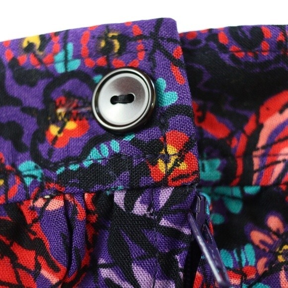 The New York Clothing Co 1990s Floral Mosaic Boho Hippie Rayon Midi Skirt NWT US - Picture 4 of 12